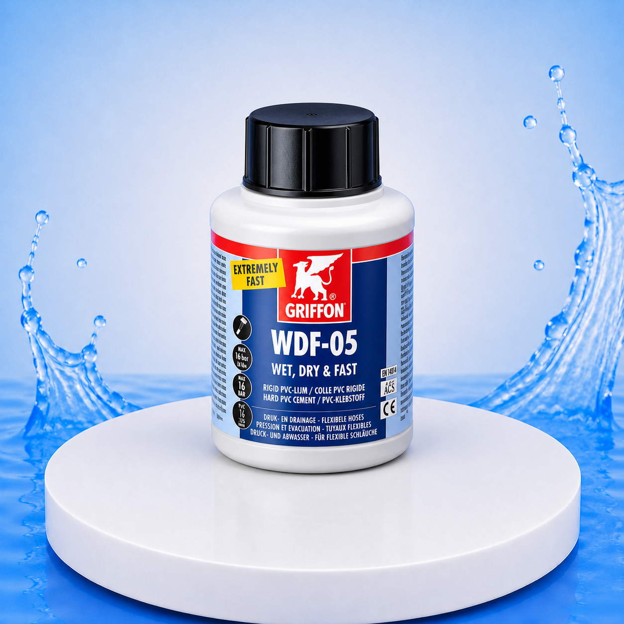 Griffon WDF-05 Flexschlauchkleber 500 ml auf PVC Plattform