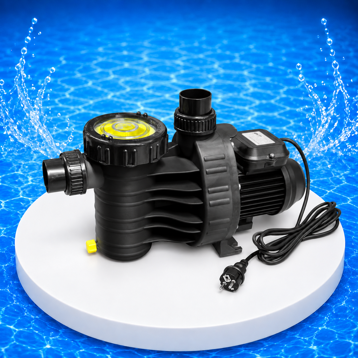 Aqua TechniX Aqua Plus Poolpumpe auf weißer Plattform