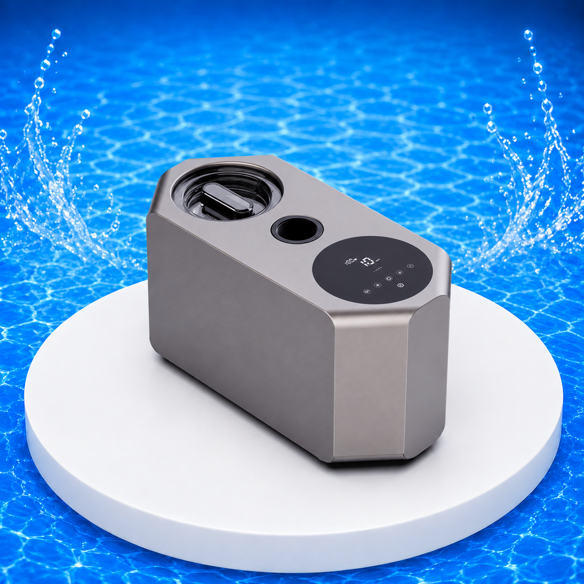 AquaForte Inver-B-Quiet IQ15 Filterpumpe auf weißer Plattform