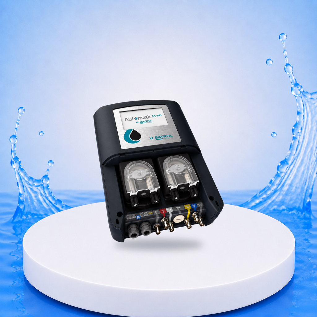 Bayrol Automatic Cl-pH WiFi – Ansicht 2 auf einheitlicher PVC-Plattform
