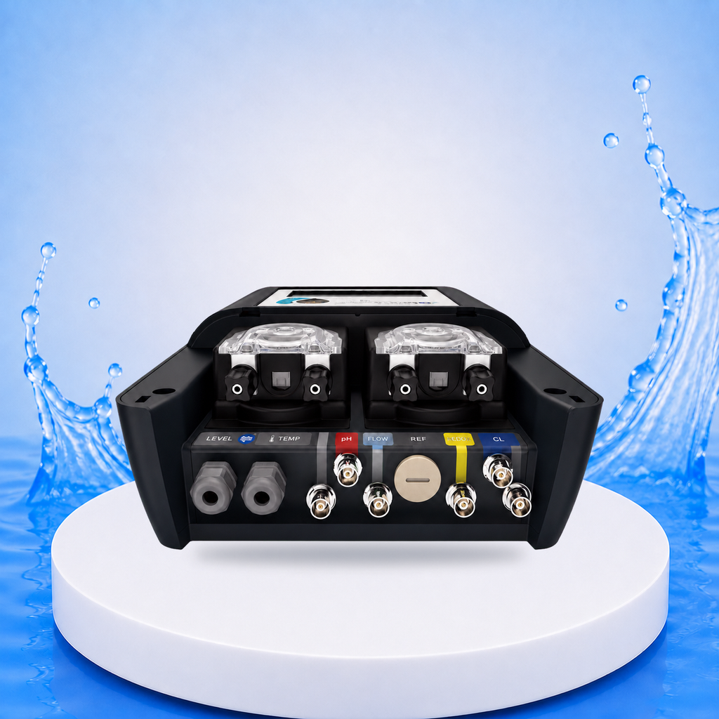 Bayrol Automatic Cl-pH WiFi – Ansicht 3 auf einheitlicher PVC-Plattform