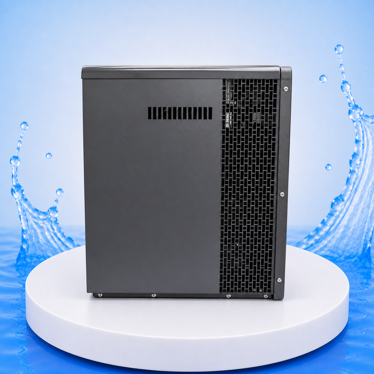 Mr. Perfect Wärmepumpe 16,8 kW – Detailansicht auf PVC-Plattform