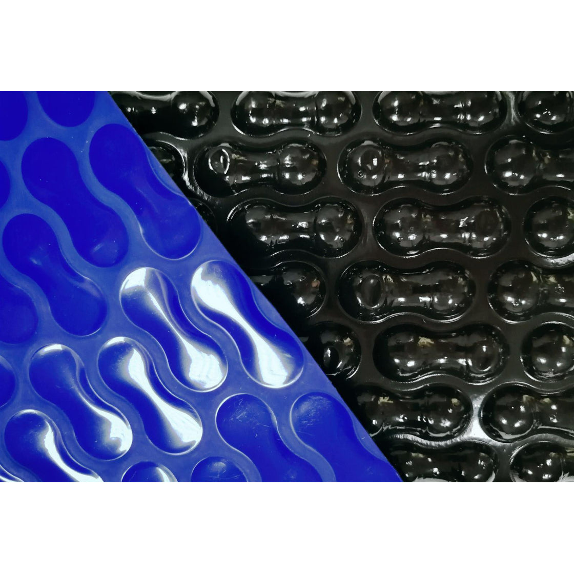 GeoBubble™ Solarfolie 400 µm – Maßanfertigung Premium – Blau/Schwarz – pro m²