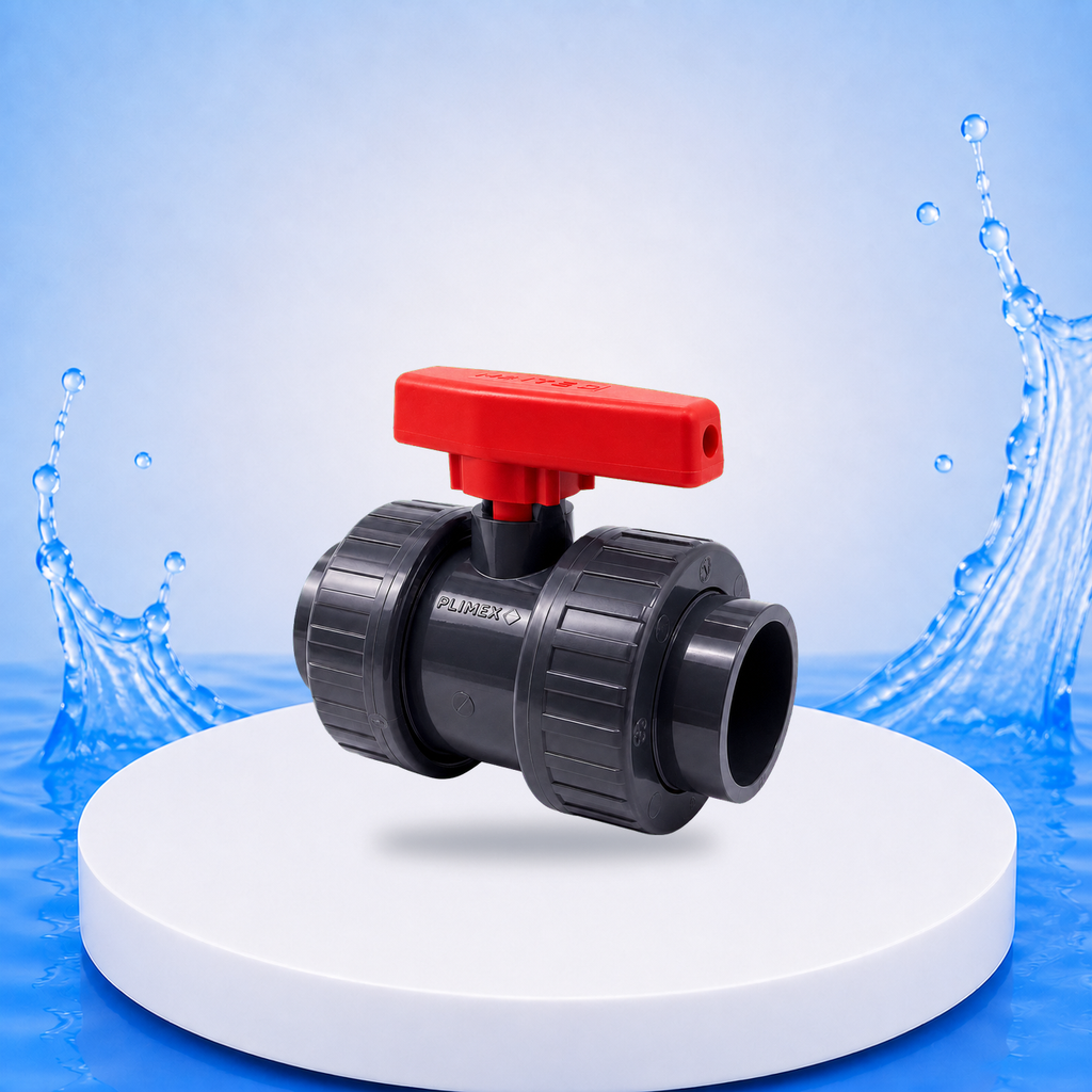 2-Wege Kugelhahn D50 SAFE auf einheitlicher PVC-Plattform