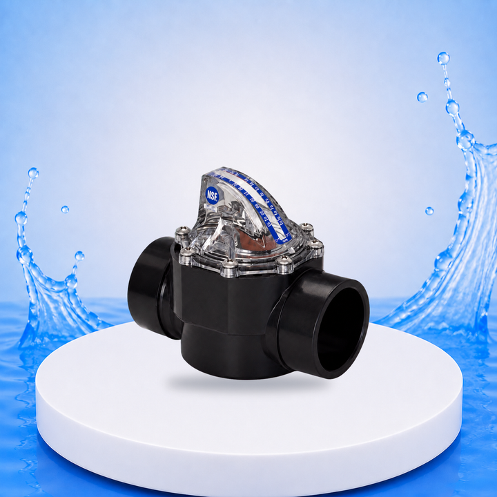 FlowVis Durchflussmesser Ø 50 mm | 2,4–21 m³/h auf einheitlicher PVC-Plattform