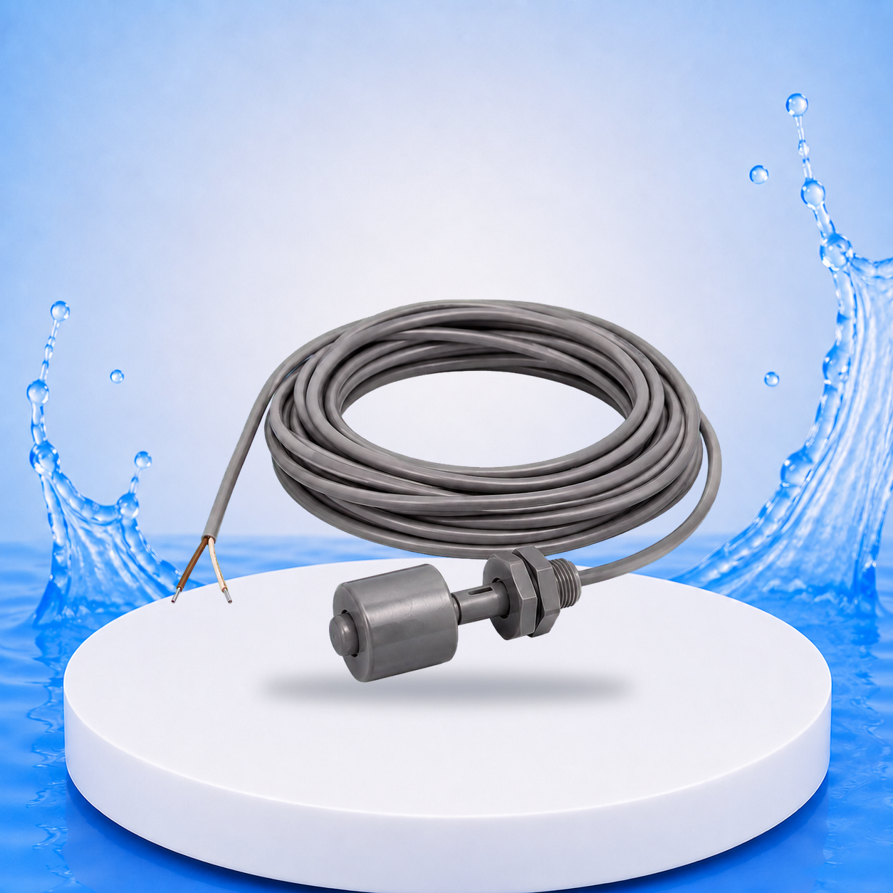 Niveauschwimmer mit 10 m Kabel auf einheitlicher PVC-Plattform
