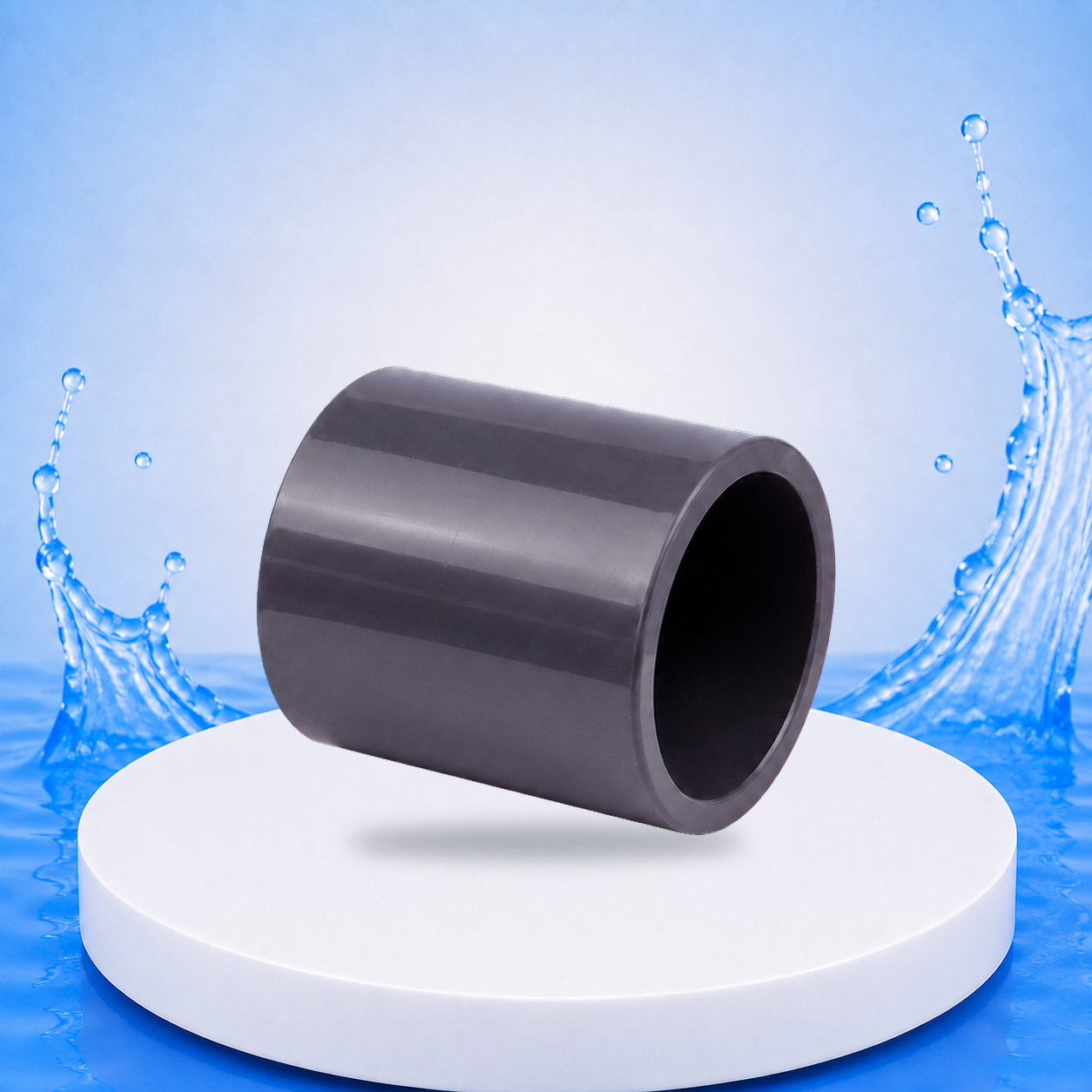 PVC Klebemuffe D63 auf einheitlicher PVC-Plattform